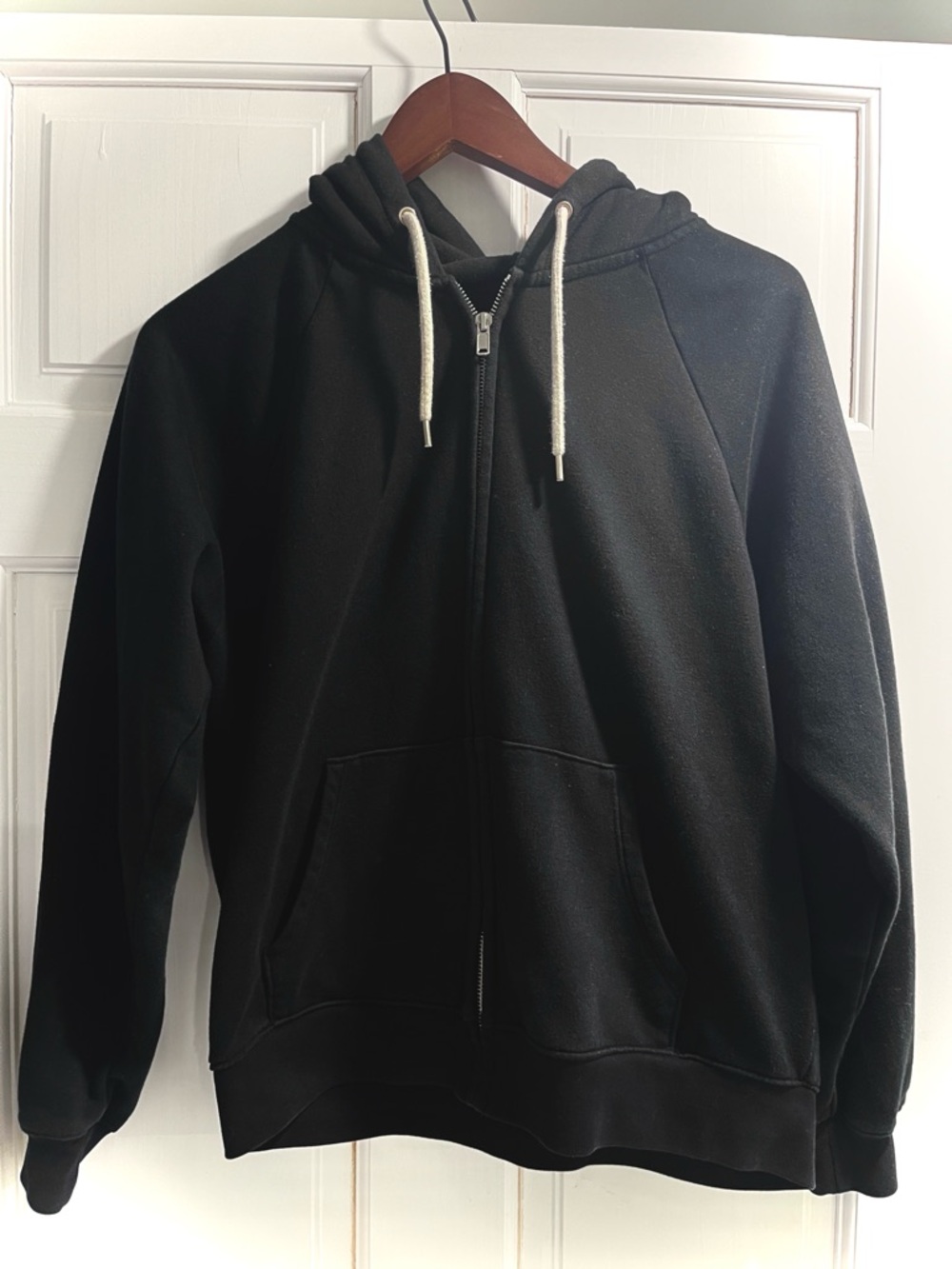 GAP VintageSoft Zip Hoodie in Black